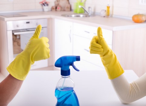 Local technicians cleaning carpets in a commercial property near Edgware