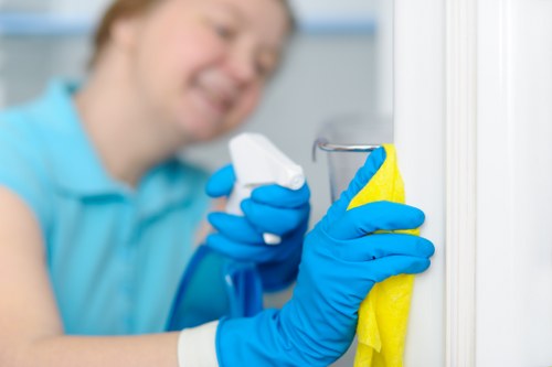 Bathroom move-out cleaning for a rental property in Edgware