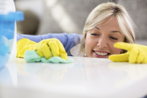 Carpet stain treatment and cleaning in an Edgware room