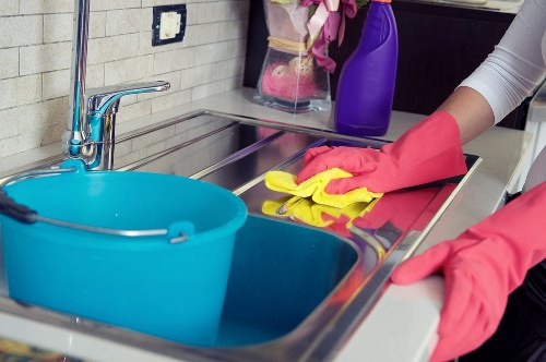 Local cleaner working in an Edgware apartment