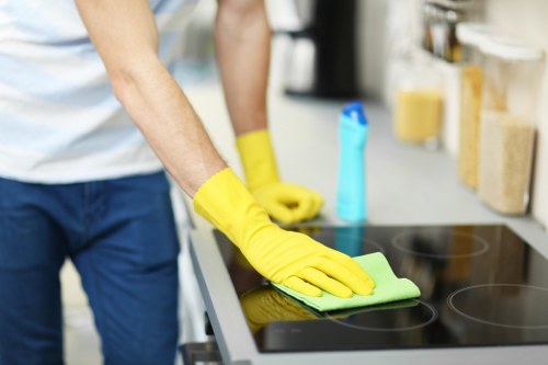 Deep cleaning treatment for pet urine odour on a sofa in Edgware