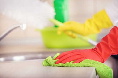 Careful cleaning of a handmade rug with special attention